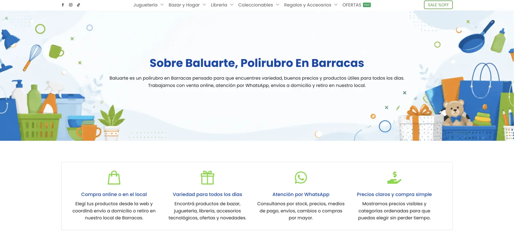 Página institucional de Baluarte